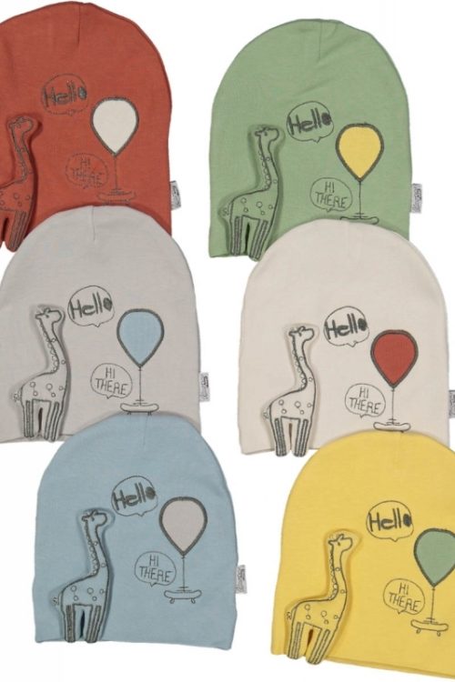 ŞAPKA- BERE 1-24 AY 6074 UNISEX PENYE MOBİL ZÜRAFA ŞAPKA