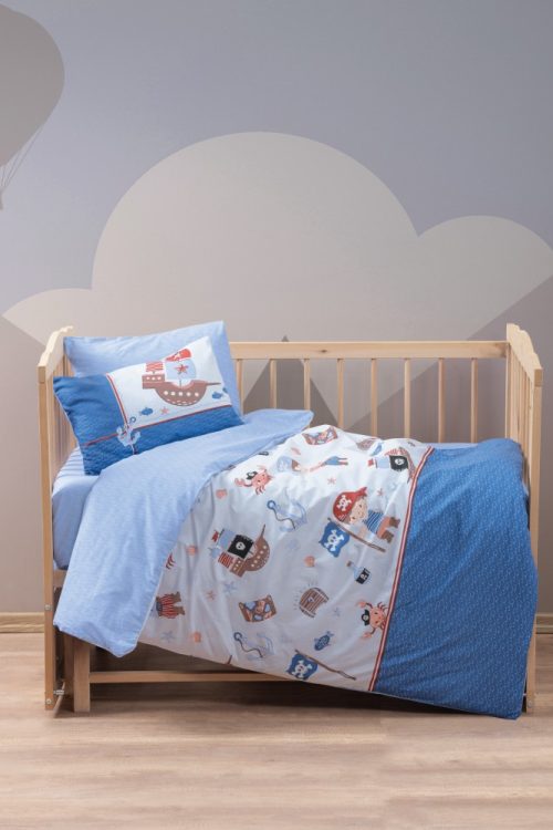 Bebek Nevresim Takımı Corsair Mavi