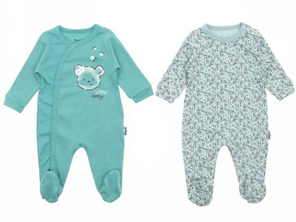 TULUM 3-6AY AY 16873 KıZ Kız 3-Kız Little Baby 2 Beden 2'in 1 Pack Tulum