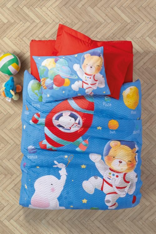Junior Tek Kişilik Complete Set Planet Mavi